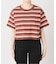 マルチボーダークロップドTEE
