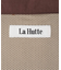 LA HUTTE/ラ ユット カラーフードパーカー