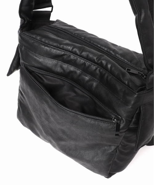 fellowww / フェロー】別注フェイクレザーパッファー2WAY ショルダー 