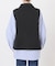 《2点セット》ウォッシャブル / スタンドシャツ付きハーフジップベスト