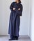 チェックボウタイロングシャツワンピース