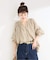 ウォッシャブル / ギャザーネックボリュームブラウス