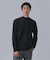 起毛 スムースモックネックロングスリーブTシャツ
