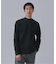 起毛 スムースモックネックロングスリーブTシャツ