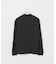 起毛 スムースモックネックロングスリーブTシャツ
