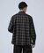 OSKR別注 ネルチェックダブルポケットシャツ