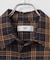 OSKR別注 ネルチェックダブルポケットシャツ