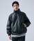 OSKR別注 シンセティックレザージップ中綿ブルゾン