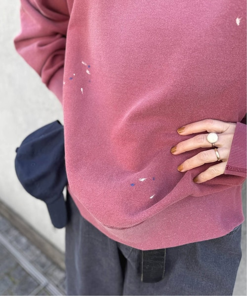 chimala】 for luxe PAINT SWEAT CREW TOP｜ベーセーストックの