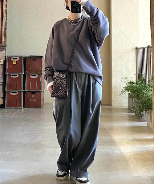 chimala】 for luxe PAINT SWEAT CREW TOP｜ベーセーストックの