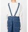 LE DENIM BARE BK サロペット