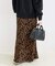 ウォッシャブル / レオパード柄スカート