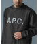 A.P.C. (アーペーセー) 別注 ロゴプリント スウェットライク ロングスリーブ