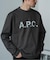 A.P.C. (アーペーセー) 別注 ロゴプリント スウェットライク ロングスリーブ