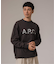 A.P.C. (アーペーセー) 別注 ロゴプリント スウェットライク ロングスリーブ