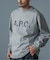 A.P.C. (アーペーセー) 別注 ロゴプリント スウェットライク ロングスリーブ
