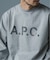 A.P.C. (アーペーセー) 別注 ロゴプリント スウェットライク ロングスリーブ