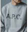 A.P.C. (アーペーセー) 別注 ロゴプリント スウェットライク ロングスリーブ
