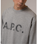 A.P.C. (アーペーセー) 別注 ロゴプリント スウェットライク ロングスリーブ