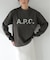 A.P.C. (アーペーセー) 別注 ロゴプリント スウェットライク ロングスリーブ