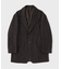 【EL/エル】SILK MIX KNEP TWEED JK：オーバージャケット