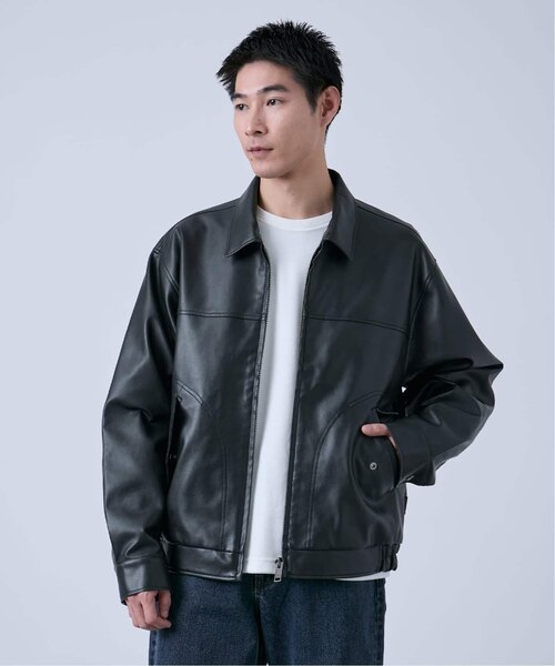 Eddie Bauer 別注 フェイクレザーブルゾン｜ベーセーストックの