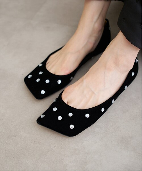 【美品】PIPPICHIC ビジューフラットシューズ LINDADIAMOND8 PIPPICHIC/ピッピシック LINDA DIAMOND8｜ベーセーストックの