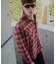 NAMELESSNESS / ネームレスネス FLANNEL CHECK SHIRT