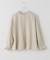 クルーネックツイルブラウス