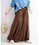 手洗い可 / スエードフレアスカート