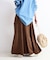 手洗い可 / スエードフレアスカート