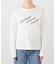 フロッキープリントロングスリーブTシャツ