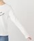 フロッキープリントロングスリーブTシャツ