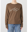 フロッキープリントロングスリーブTシャツ
