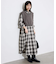 《2枚セット》チャックシャツワンピース・ニットベストセット