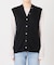 リネンコットンリブニットベスト