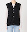 リネンコットンリブニットベスト