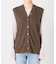 リネンコットンリブニットベスト
