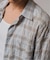 シアー チェック レギュラーカラーシャツ
