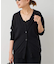 *Fine Cotton Vネック カーディガン
