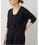 *Fine Cotton Vネック カーディガン