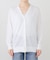*Fine Cotton Vネック カーディガン