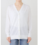*Fine Cotton Vネック カーディガン