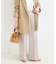 手洗い可 / ワイドストレートセンタープレスパンツ