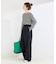 手洗い可 / ワイドストレートセンタープレスパンツ