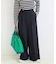 手洗い可 / ワイドストレートセンタープレスパンツ