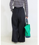 手洗い可 / ワイドストレートセンタープレスパンツ