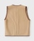 CAWLEY (コーリー) TAN LEATHER BACK CURLY RIVER VEST