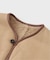 CAWLEY (コーリー) TAN LEATHER BACK CURLY RIVER VEST