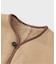 CAWLEY (コーリー) TAN LEATHER BACK CURLY RIVER VEST